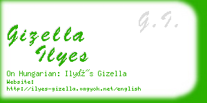 gizella ilyes business card